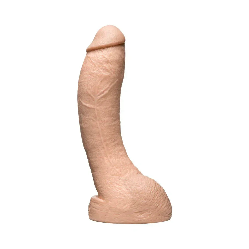 Vac-U-Lock Realistic Stryker White dildo with lifelike texture and detailed veins for intense stimulation