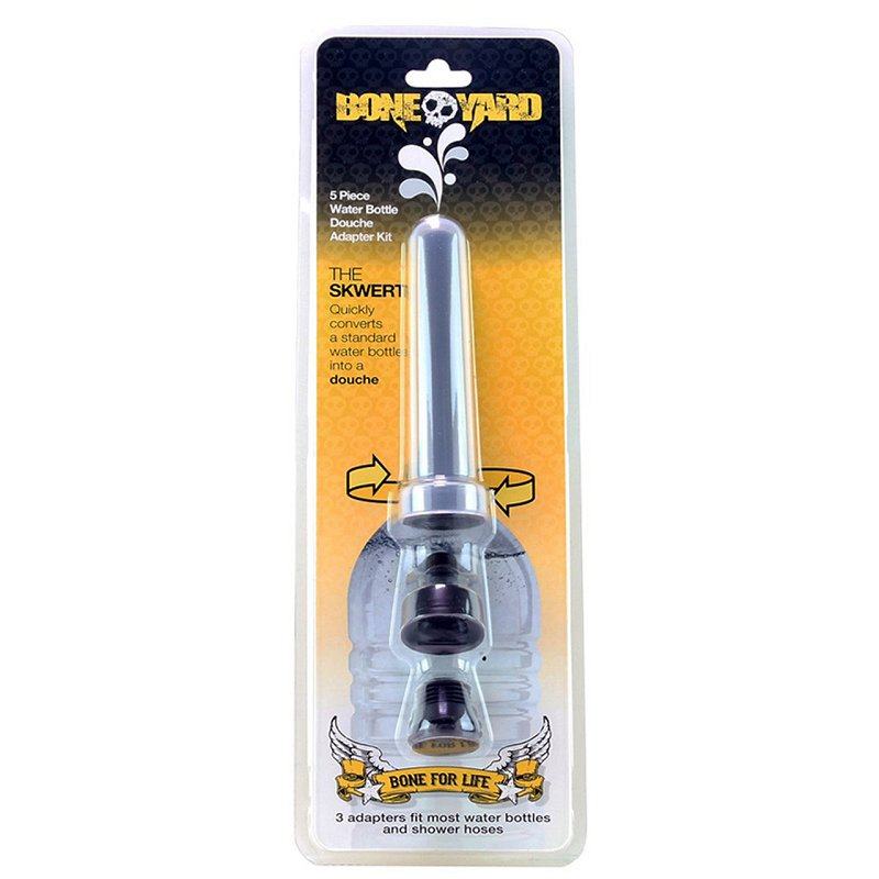 Boneyard Water Bottle 5 piece Douche Kit with versatile attachments for intimate hygiene.
