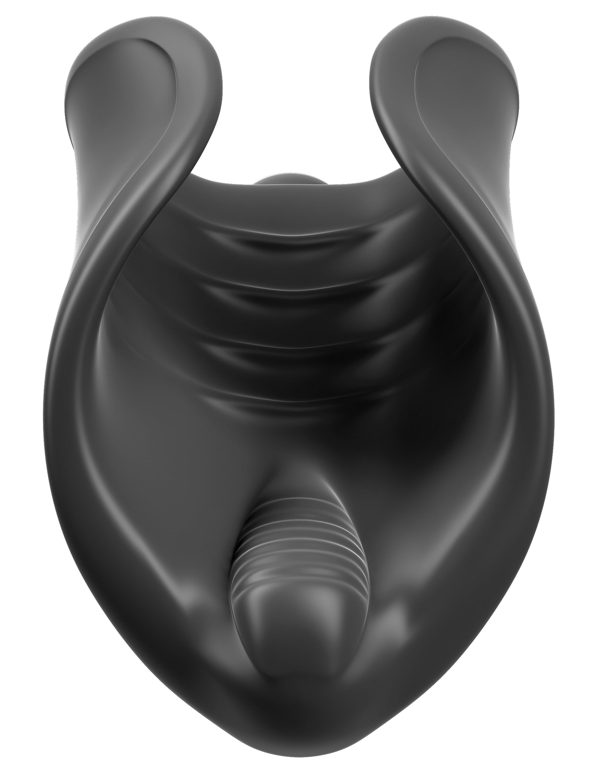 PDX Elite Vibrating Silicone Stimulator Stroker Black