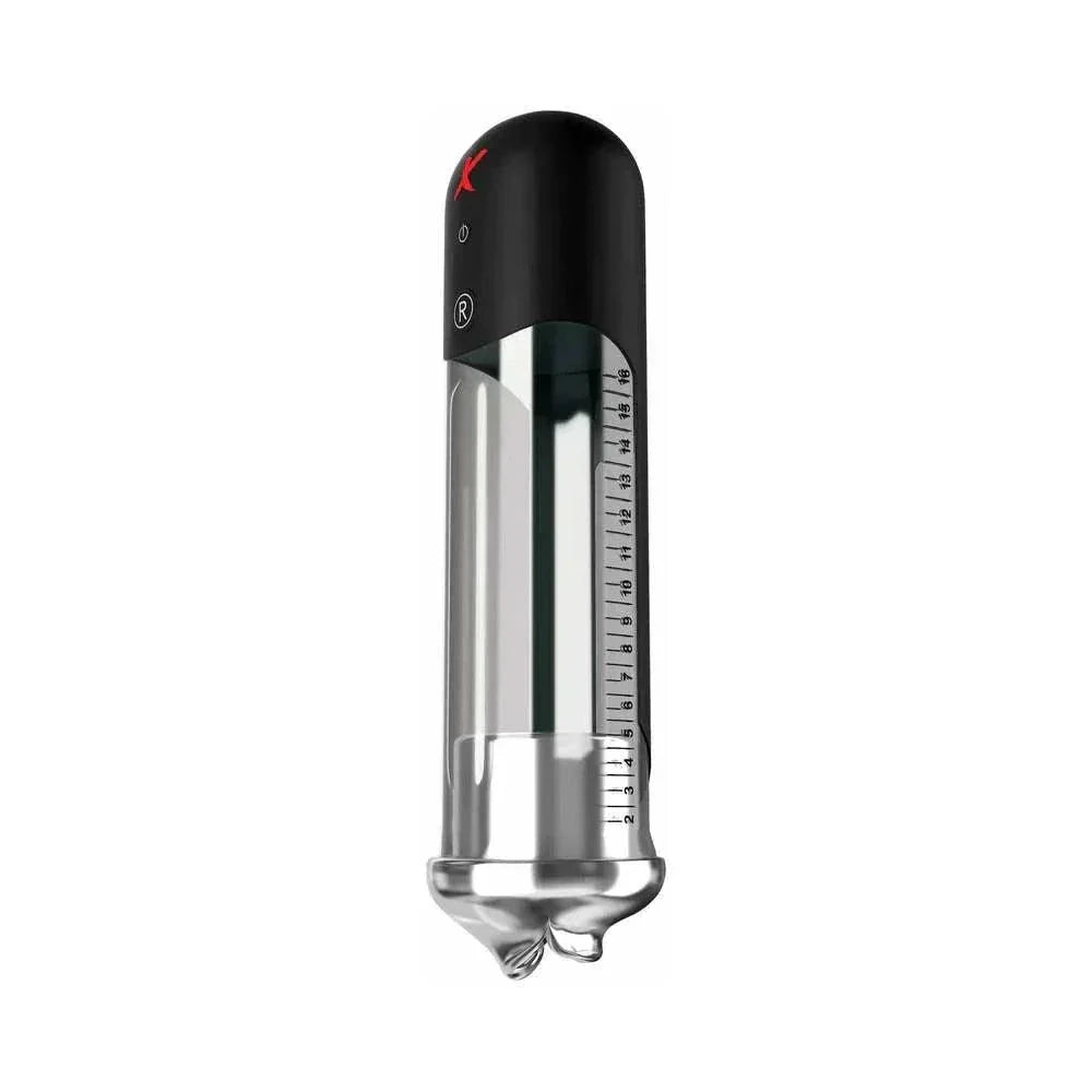 PDX Elite Blowjob Power Pump Automated Suction Clear/Black by Cock & Balls