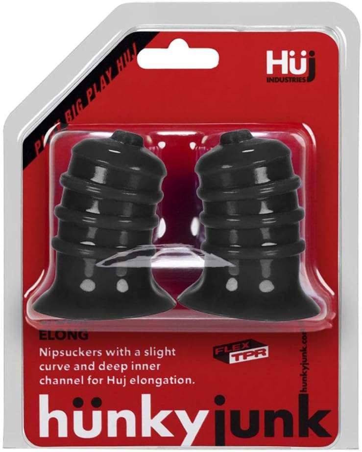 Hunkyjunk ELONG Wide Base Nipsuckers by Bondage & Fetish Toys