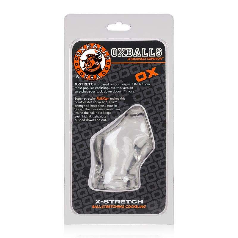 OxBalls Unit-X Stretch premium stretchy cocksling for enhanced pleasure and performance in black packaging