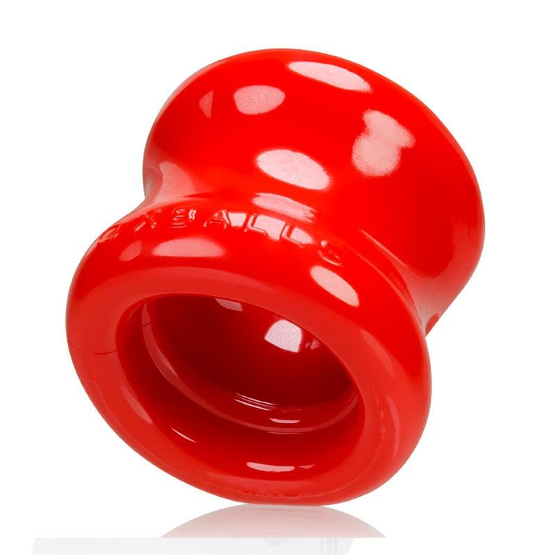 Red soft silicone OxBalls Squeeze Ball Stretcher for men enhancing pleasure and sensitivity