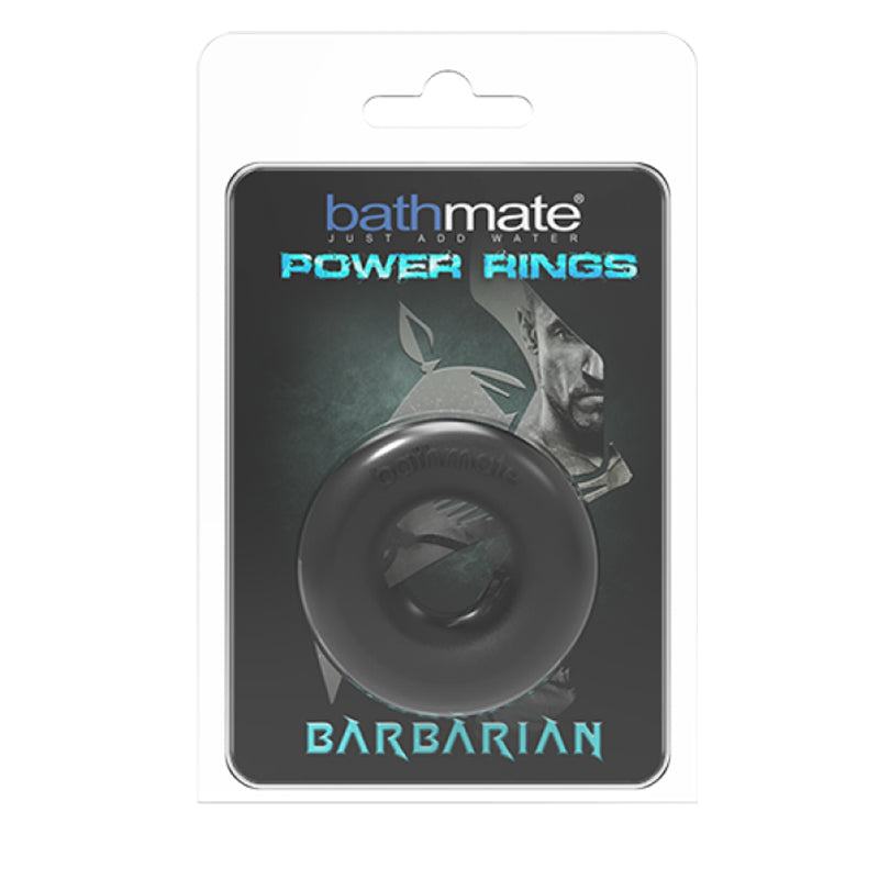 Bathmate Power Rings packaging showcasing premium silicone cock rings for enhanced performance and pleasure.