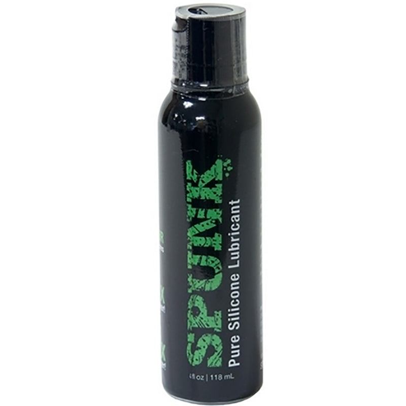 Spunk Lube Pure Silicone bottle, premium silicone-based lubricant for long-lasting smoothness.