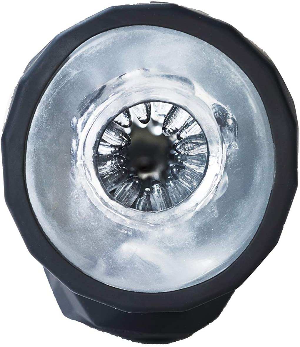 Close-up view of the Vedo Hummer 2.0 flexible sex toy with textured interior for intense stimulation.