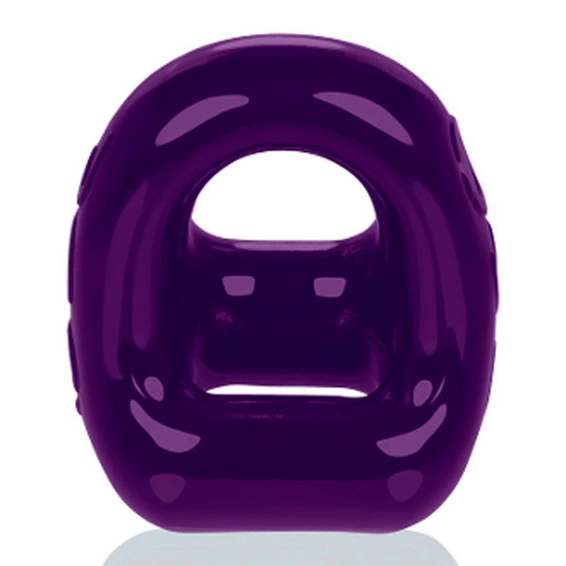 OxBalls 360 Cockring & Ballsling in dark purple, made from premium silicone for enhanced performance and comfort.