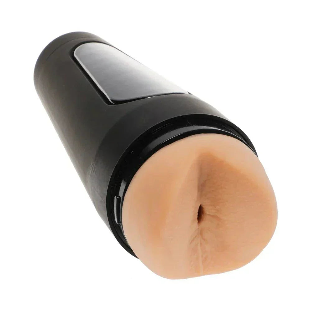 Man Squeeze Chad White ULTRASKYN Stroker in vanilla, realistic butt design anal masturbator.