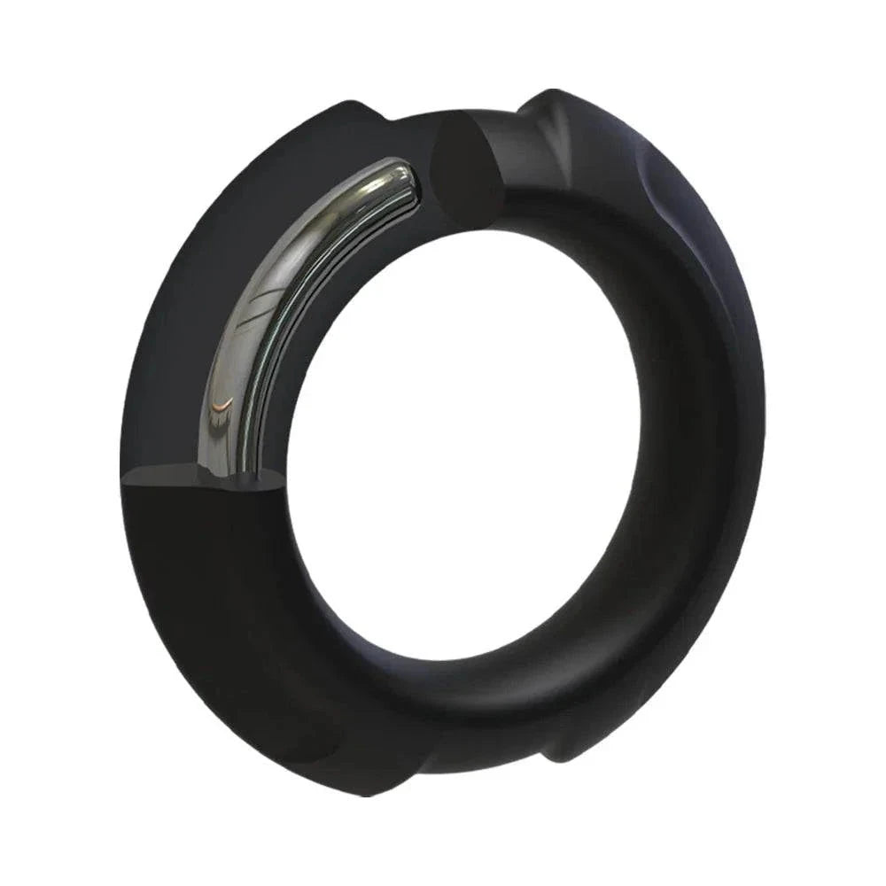 OptiMALE FlexiSteel Silicone Metal Core Cock Ring with Multiple Size Options by Cock & Balls