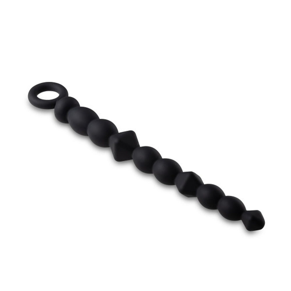Blush Anal Adventures Platinum Silicone Beginner Anal Beads Black