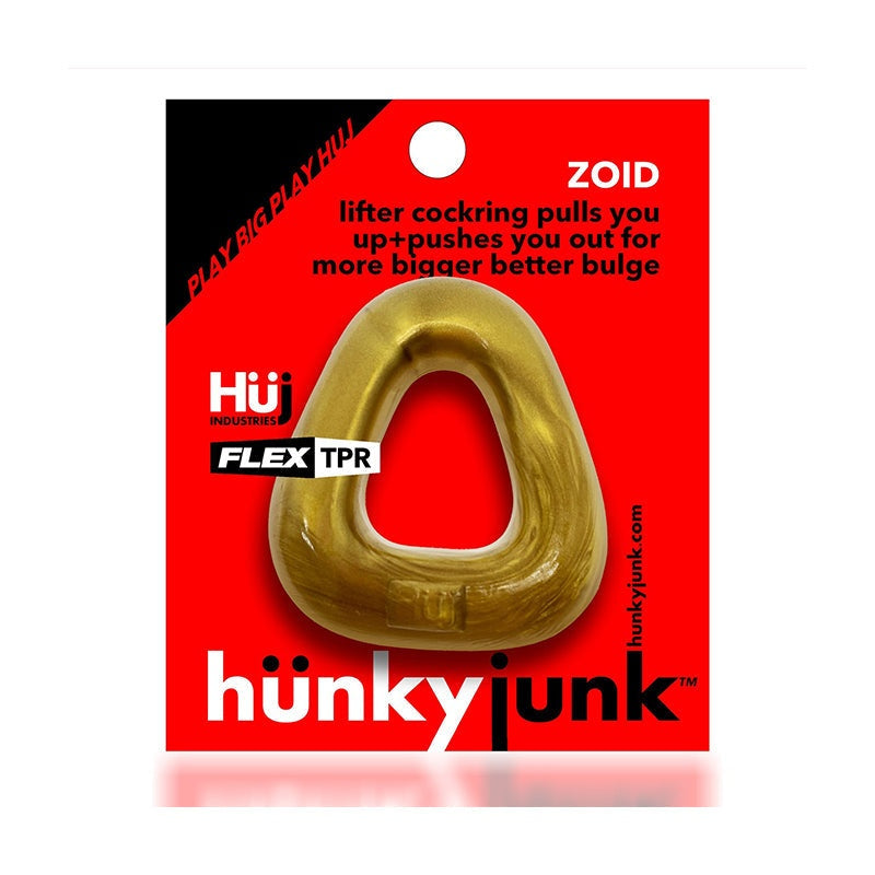 Hunkyjunk Zoid Trapezoid Lifter Cockring for enhanced pleasure and support.