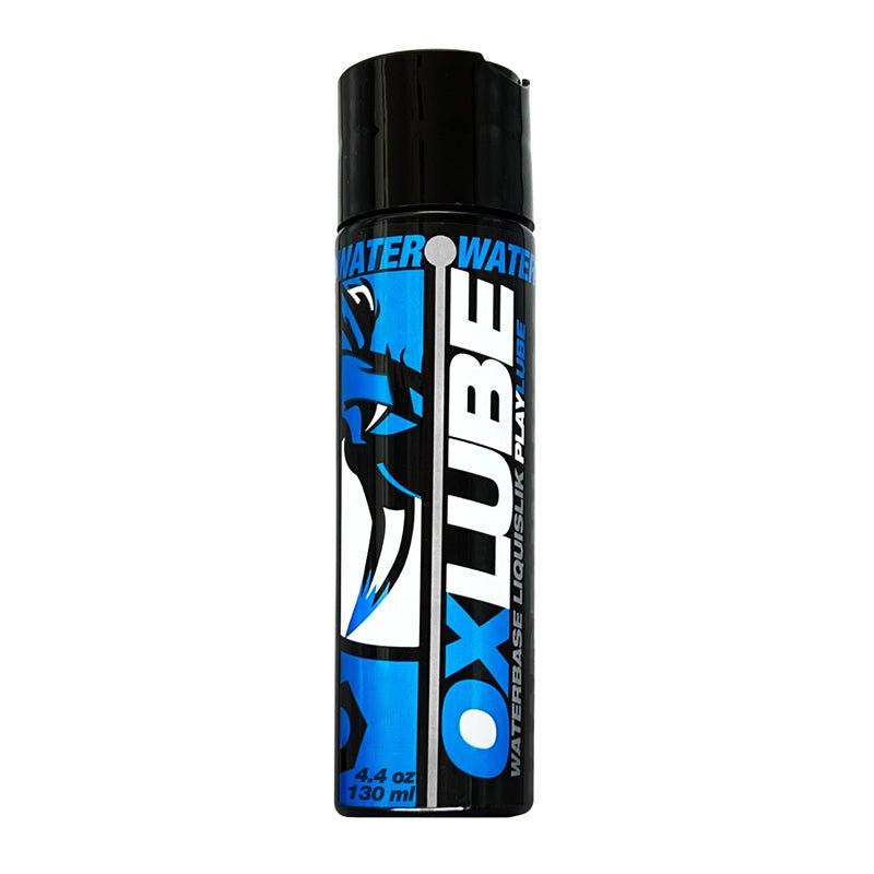 Oxballs LIQUISLIK Waterbase OXLube bottle, premium water-based lubricant, long-lasting and silky-smooth, compatible with toys and condoms.