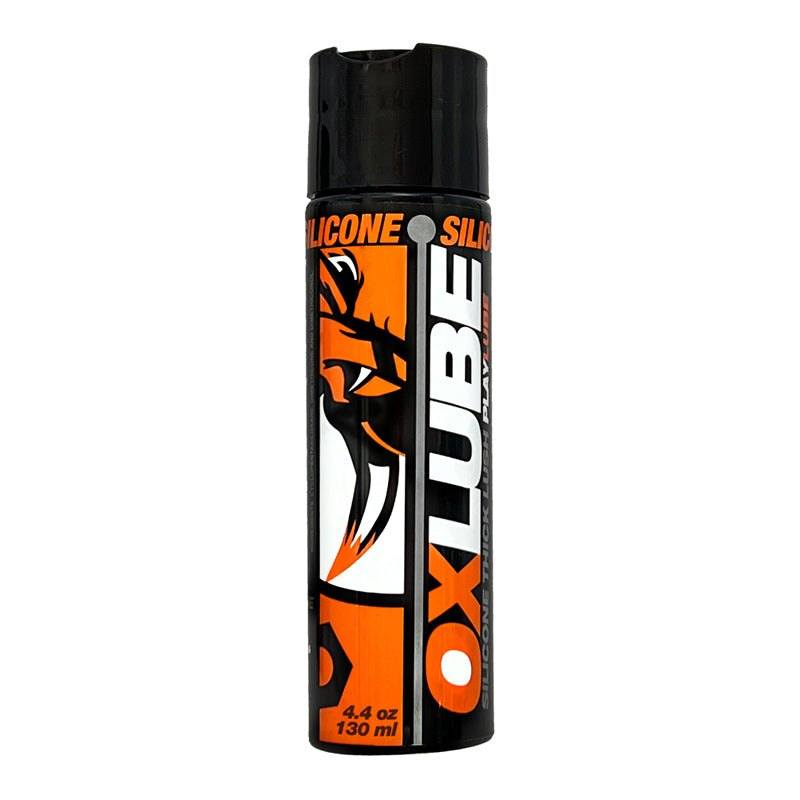 Oxballs THICK Silicone OXLube bottle, 4.4 oz, premium lubricant for sensual pleasure.
