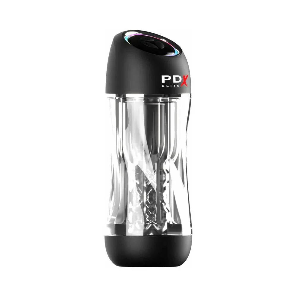 PDX Elite ViewTube Pro male stroker with clear sleeve and powerful suction.
