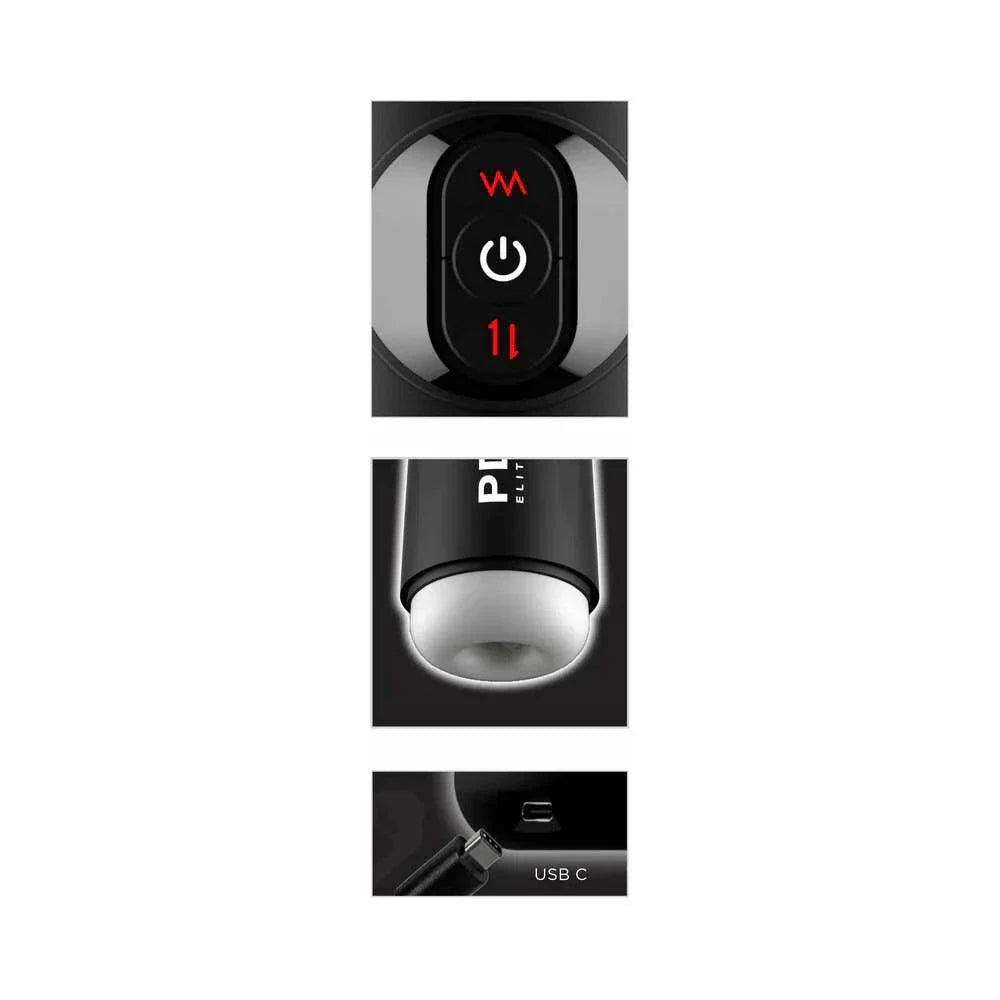 PDX Elite Moto Milker with thrusting modes and USB-C charging port.