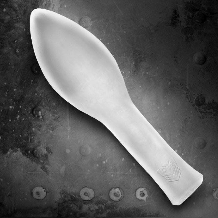 Fort Troff FFister Frost thick cushy fingerless glove sheath for deep intimate play with cushioned knuckles and extended forearm length in smooth stretchable TPE material