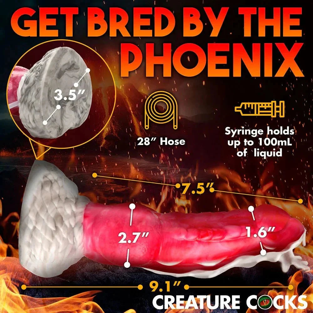Creature Cocks Resurrector Phoenix Squirting Silicone Dildo by Anal Toys & Stimulators