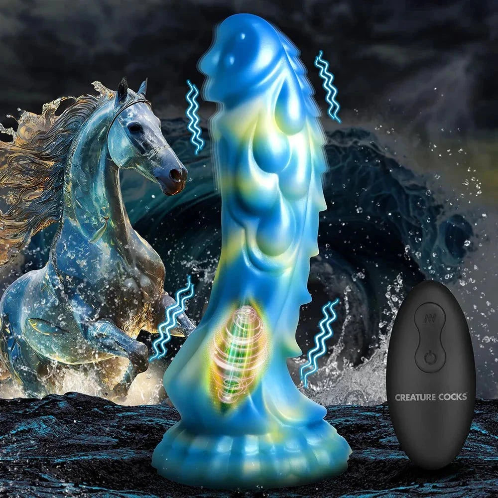 Creature Cocks Sea Stallion Vibrating Silicone Dildo with Remote by Anal Toys & Stimulators