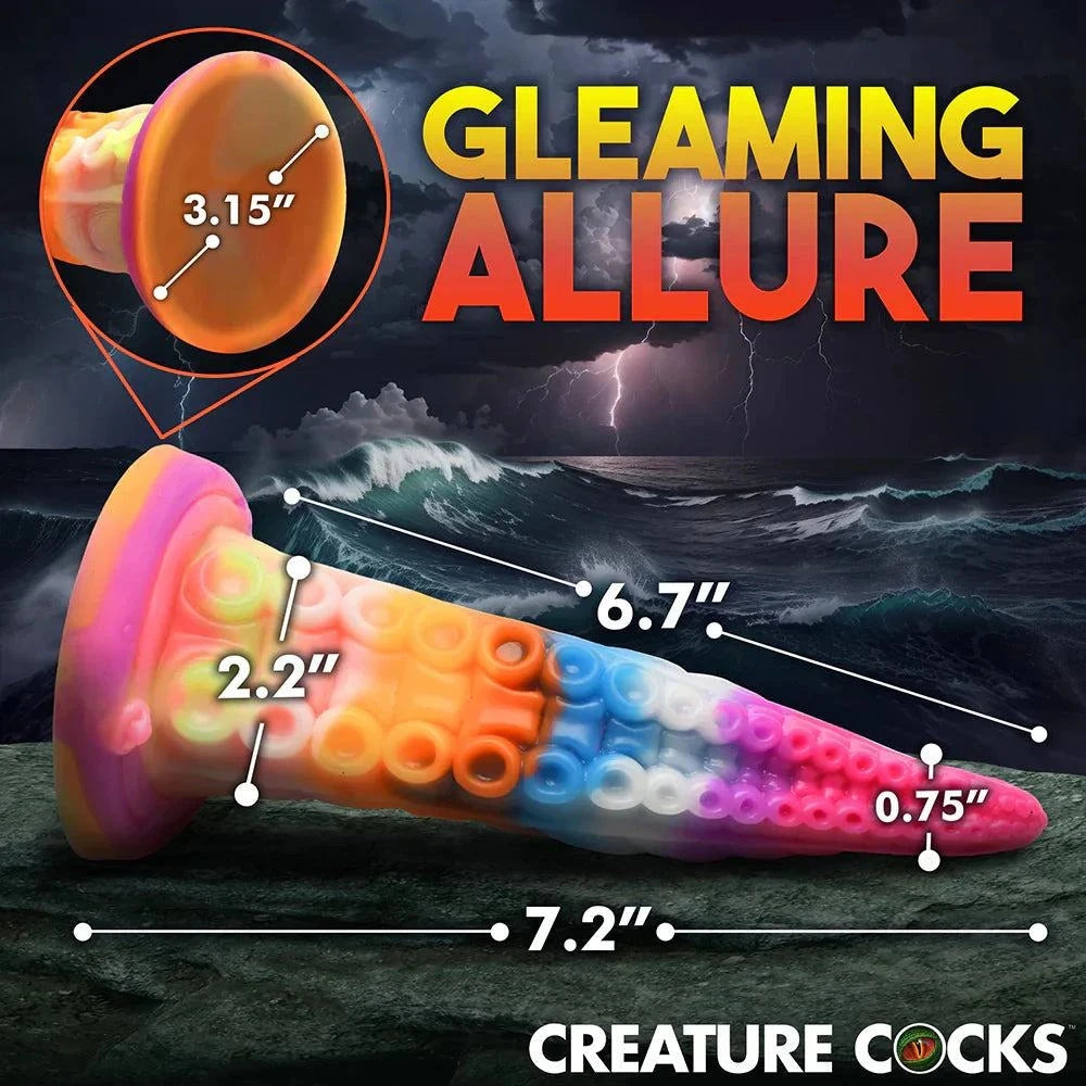 Creature Cocks Luminoctopus Glow-in-the-Dark Tentacle Dildo by Anal Toys & Stimulators