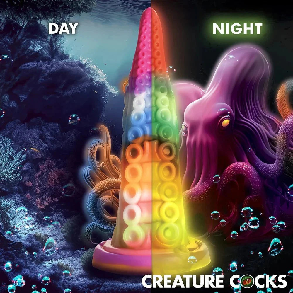 Creature Cocks Luminoctopus Glow-in-the-Dark Tentacle Dildo by Anal Toys & Stimulators