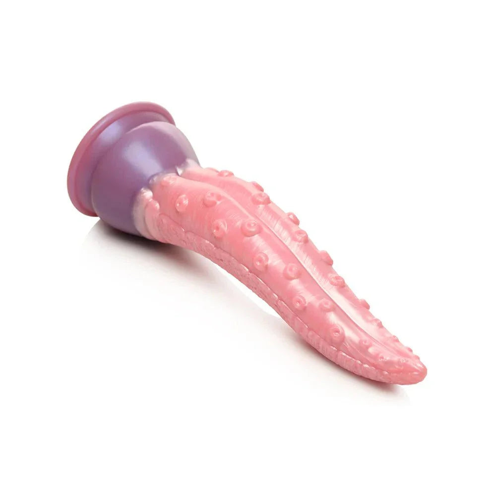 Creature Cocks Octoprobe pink silicone tentacle dildo with suction cup base for hands-free and strap-on play