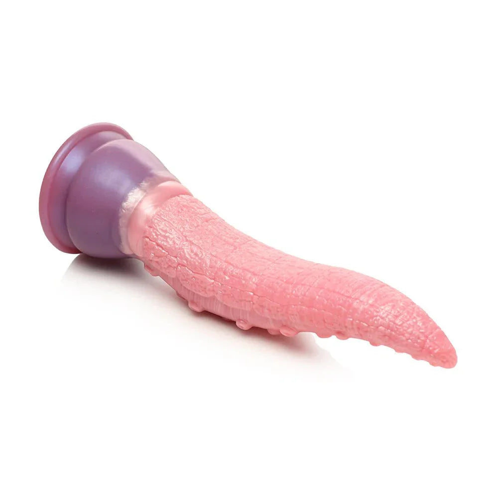 Creature Cocks Deep Invader Tentacle Ovipositor Silicone Dildo, textured design with vibrant colors and suction cup base.