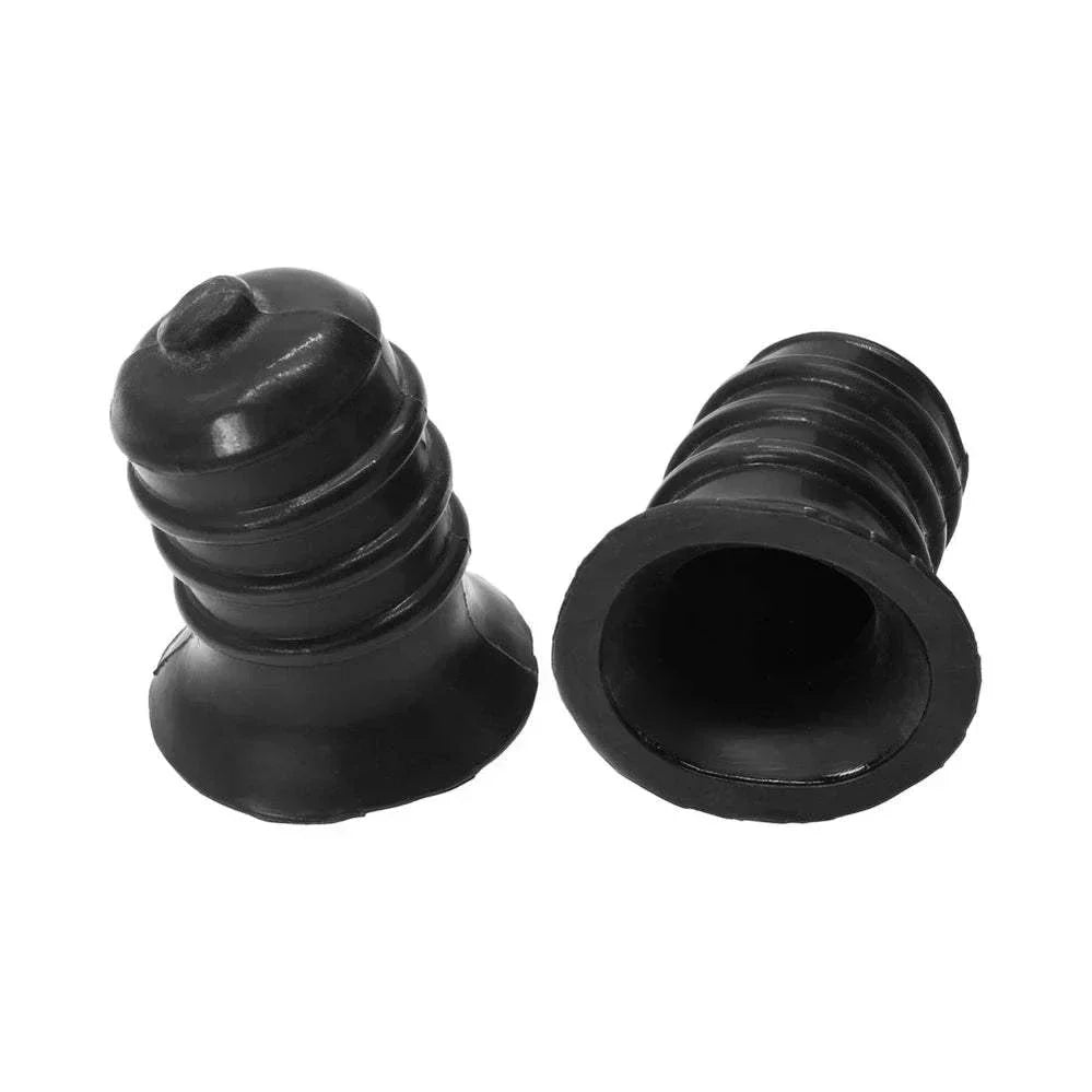 Oxballs Ribnips Curved Springy-Ribbed Nipsuckers Special Edition Night in sleek black silicone with curved, ribbed design for enhanced suction and stimulation.