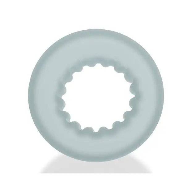 Oxballs Axis Rib Griphold Cockring with ribbed design for enhanced pleasure and secure fit.