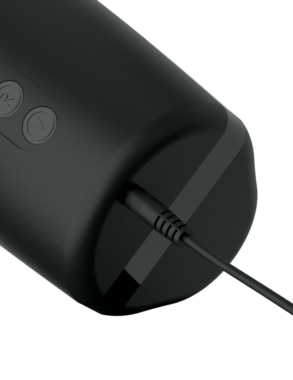 PDX Elite Motobator 2 Rechargeable Thrusting Vibrating Masturbator Clear/Black
