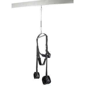 Fetish Fantasy Spinning Fantasy Swing Black for adjustable 360-degree pleasure.