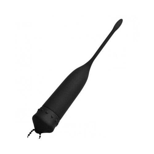 Master Series Cadence Vibrating Silicone Sound Black by Bondage & Fetish Toys