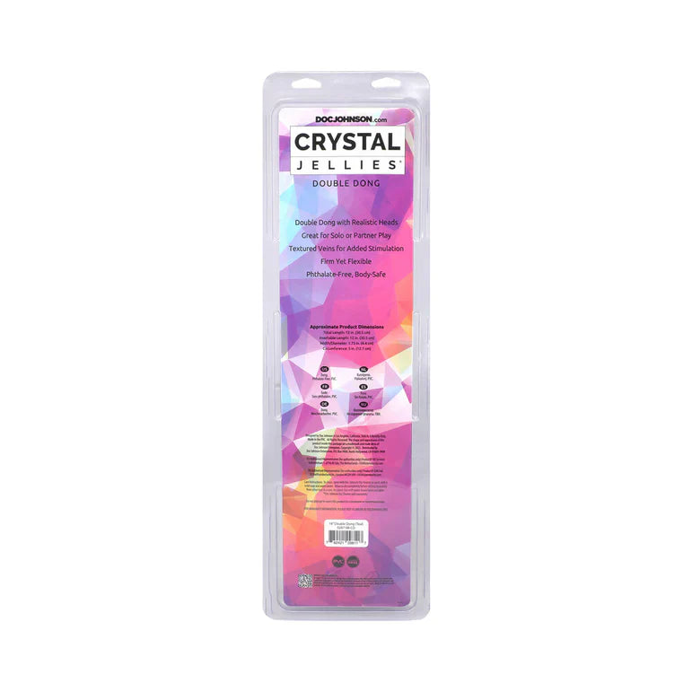 Crystal Jellies 18 Inch Double Dong