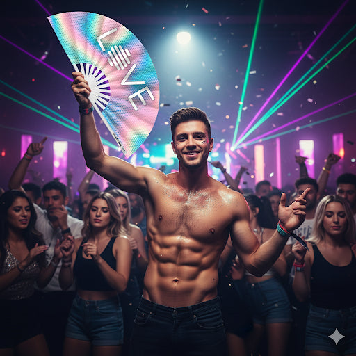 One Love Fan (UV) by Hand Fan