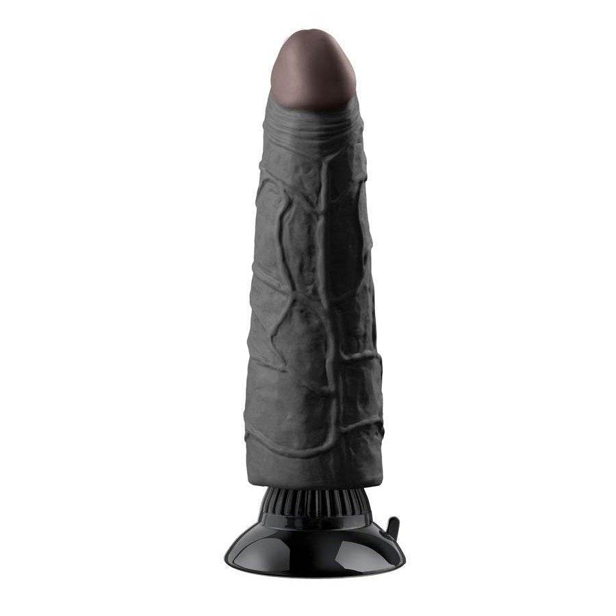 Real Feel Deluxe No. 3 Realistic Vibrating Dildo with Suction Cup, 7-inch, lifelike design, body-safe material.