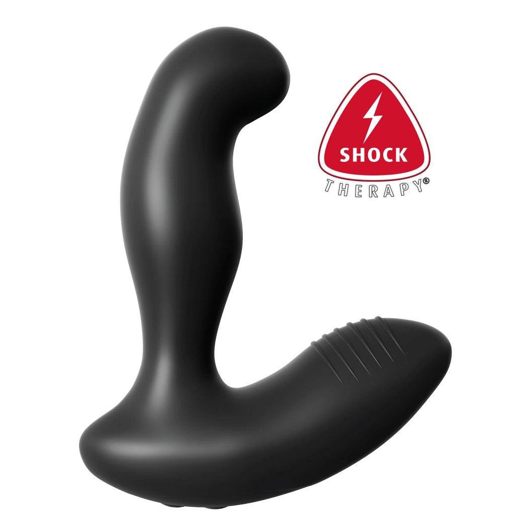 Pipedream Anal Fantasy Elite Collection Electro Stim Prostate Vibe in black, designed for enhanced pleasure with electro-stimulation and powerful vibrations.