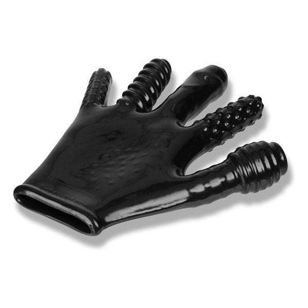 OxBalls Finger Fuck Glove in sleek black, designed for enhanced solo or partner pleasure.