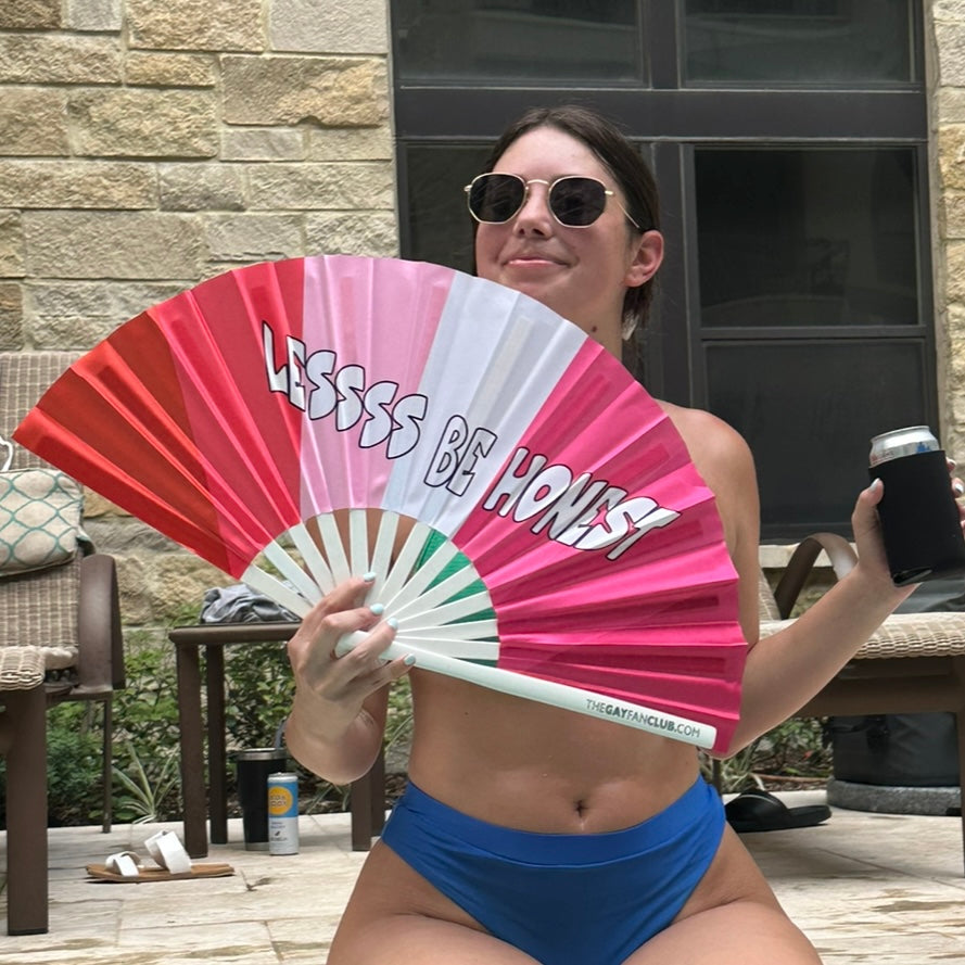 Lessss Be Honest Fan by Hand Fan