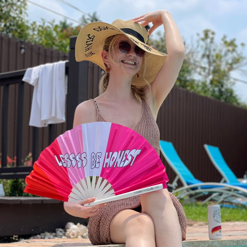 Lessss Be Honest Fan by Hand Fan