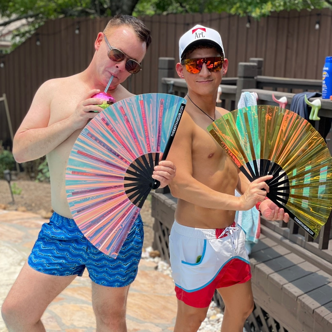 Iridescence Fan by Hand Fan