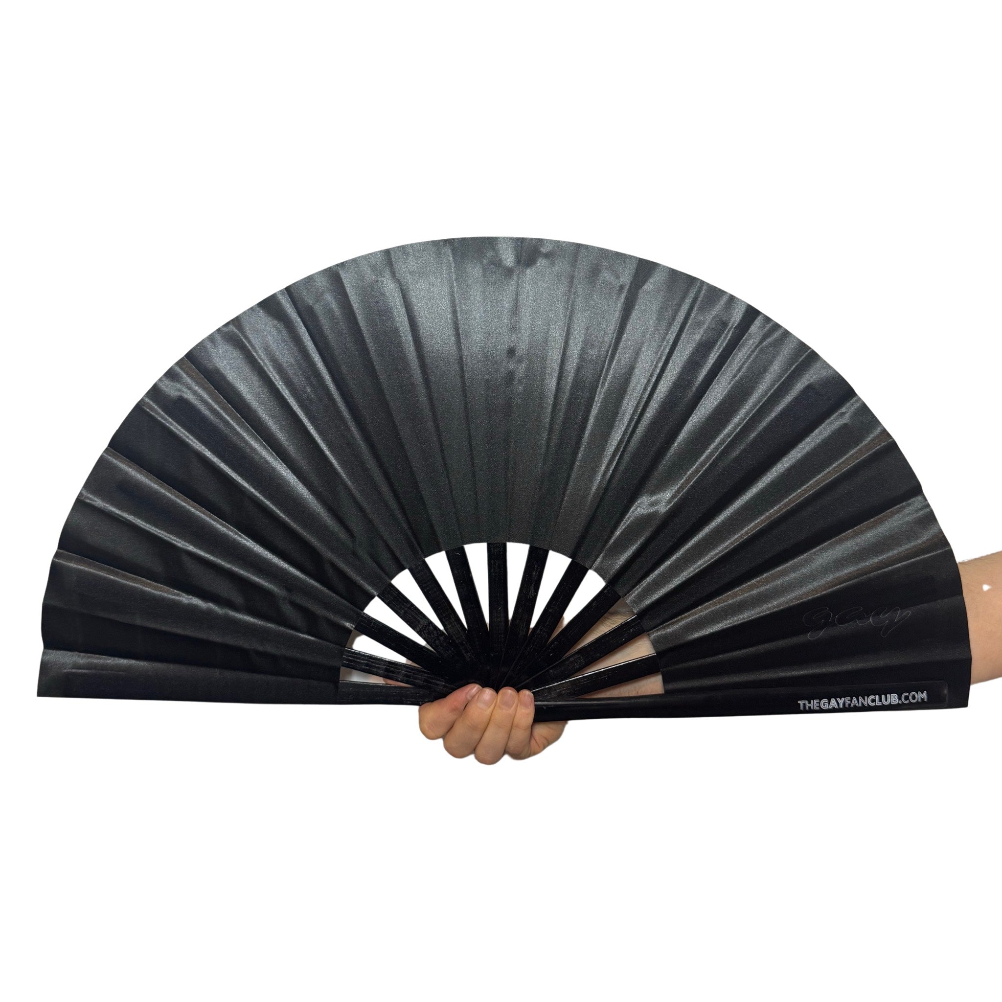 Matte Black Fan by Hand Fan