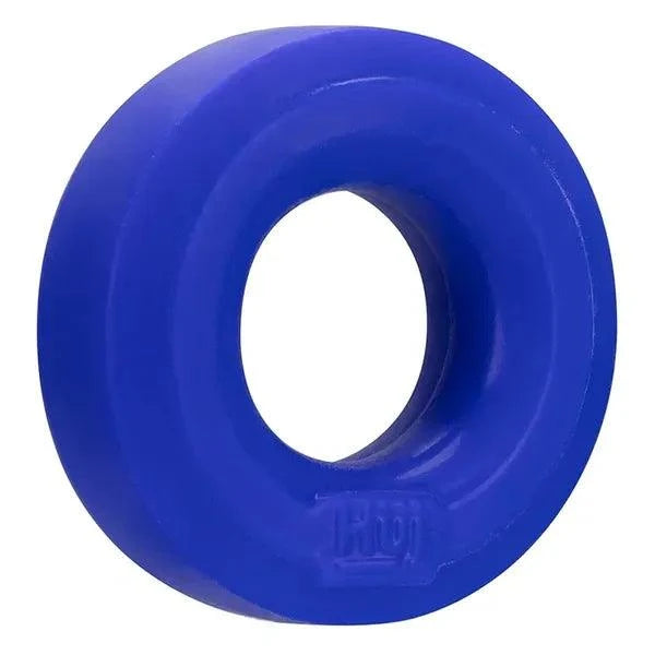 Hunkyjunk HUJ C-Ring in blue, premium silicone, durable and stretchy, designed for enhanced performance and pleasure.