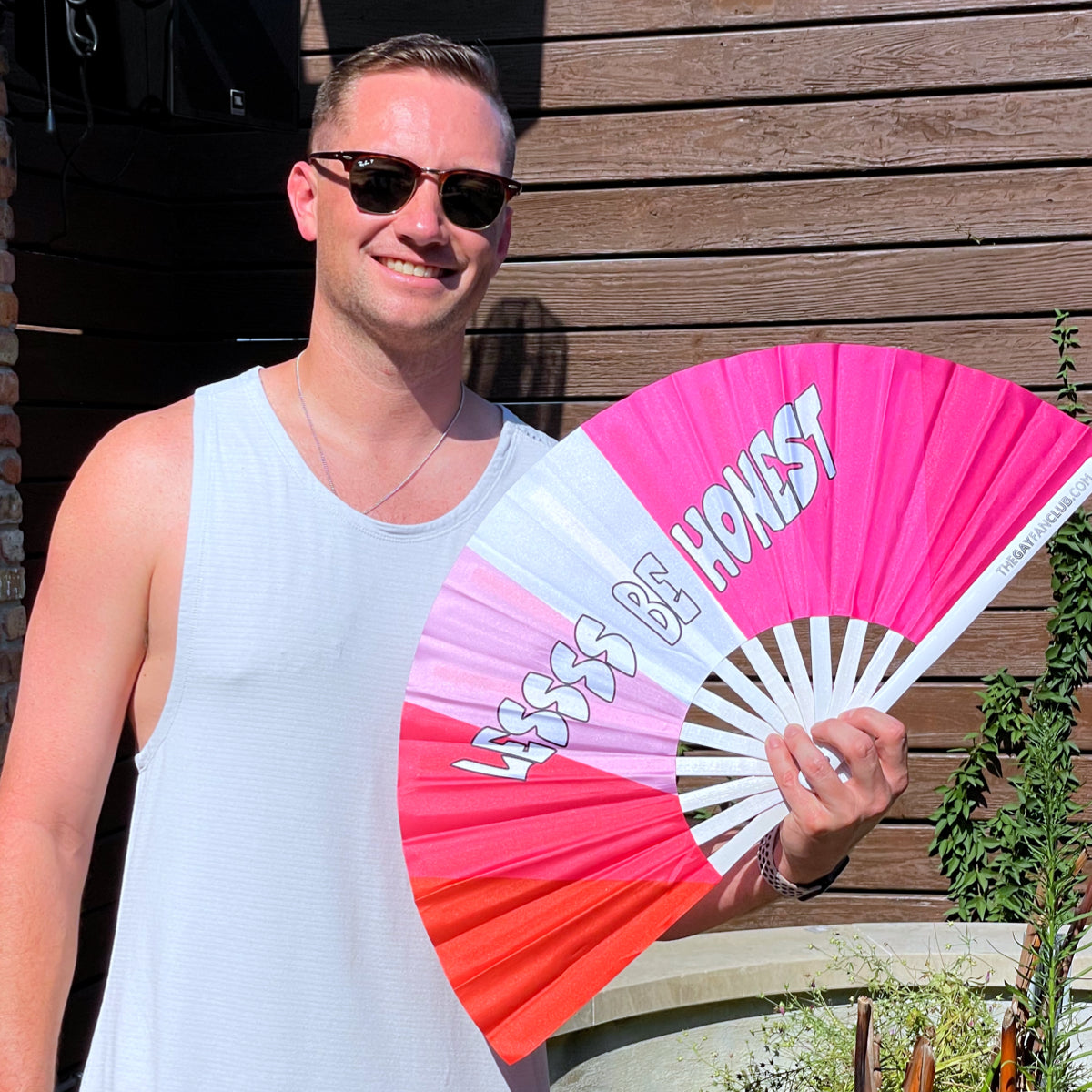 Lessss Be Honest Fan by Hand Fan
