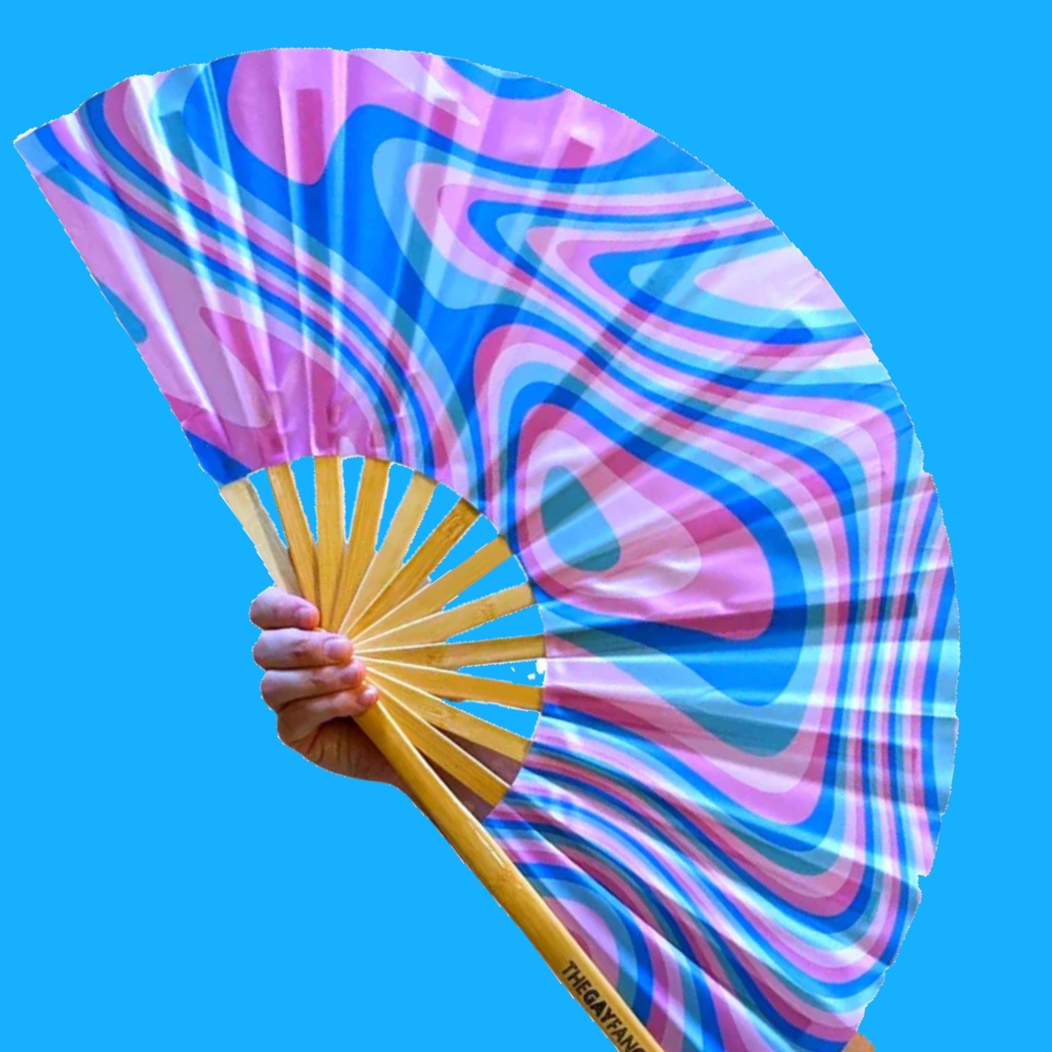 Psychedelic Trans Fan by Hand Fan