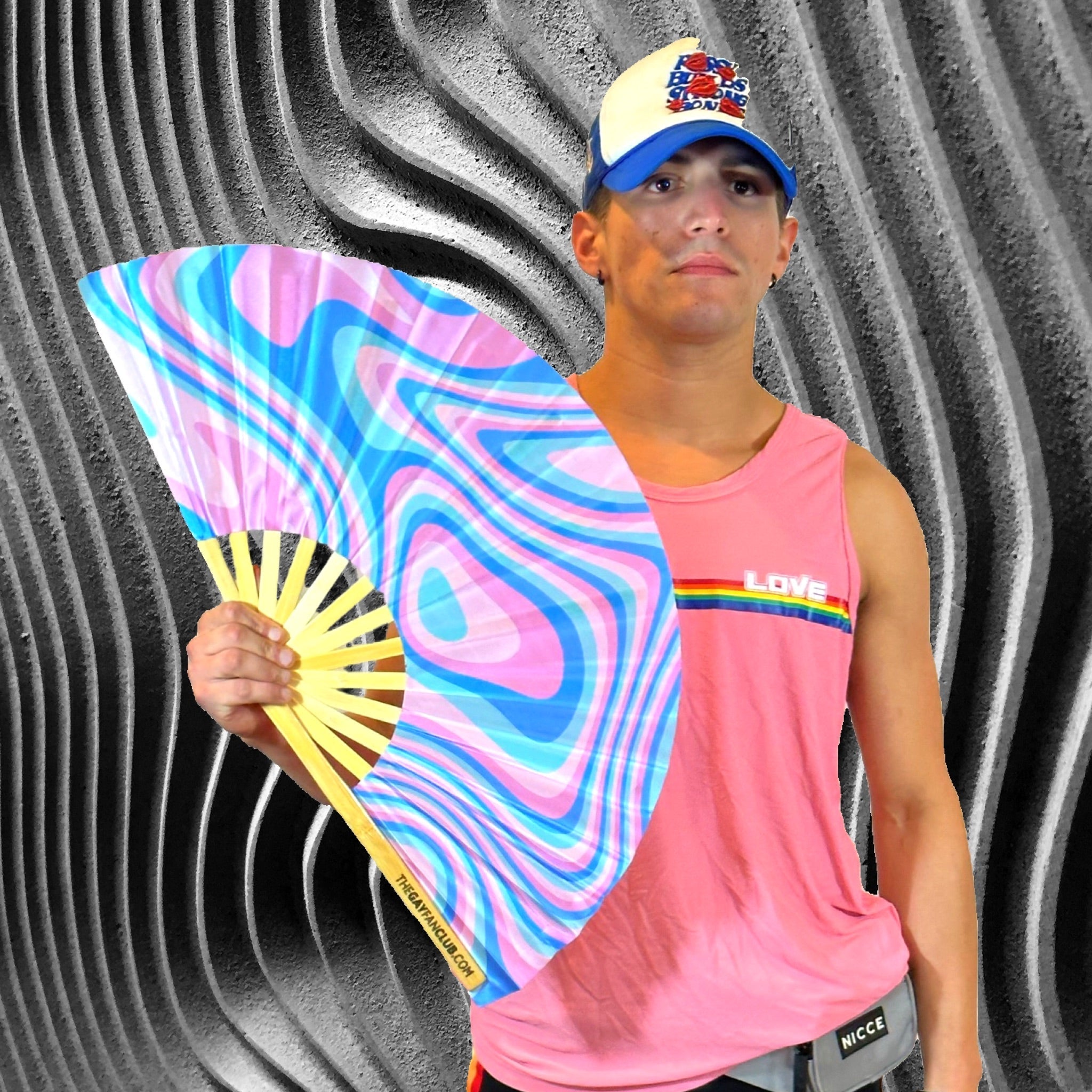 Psychedelic Trans Fan by Hand Fan