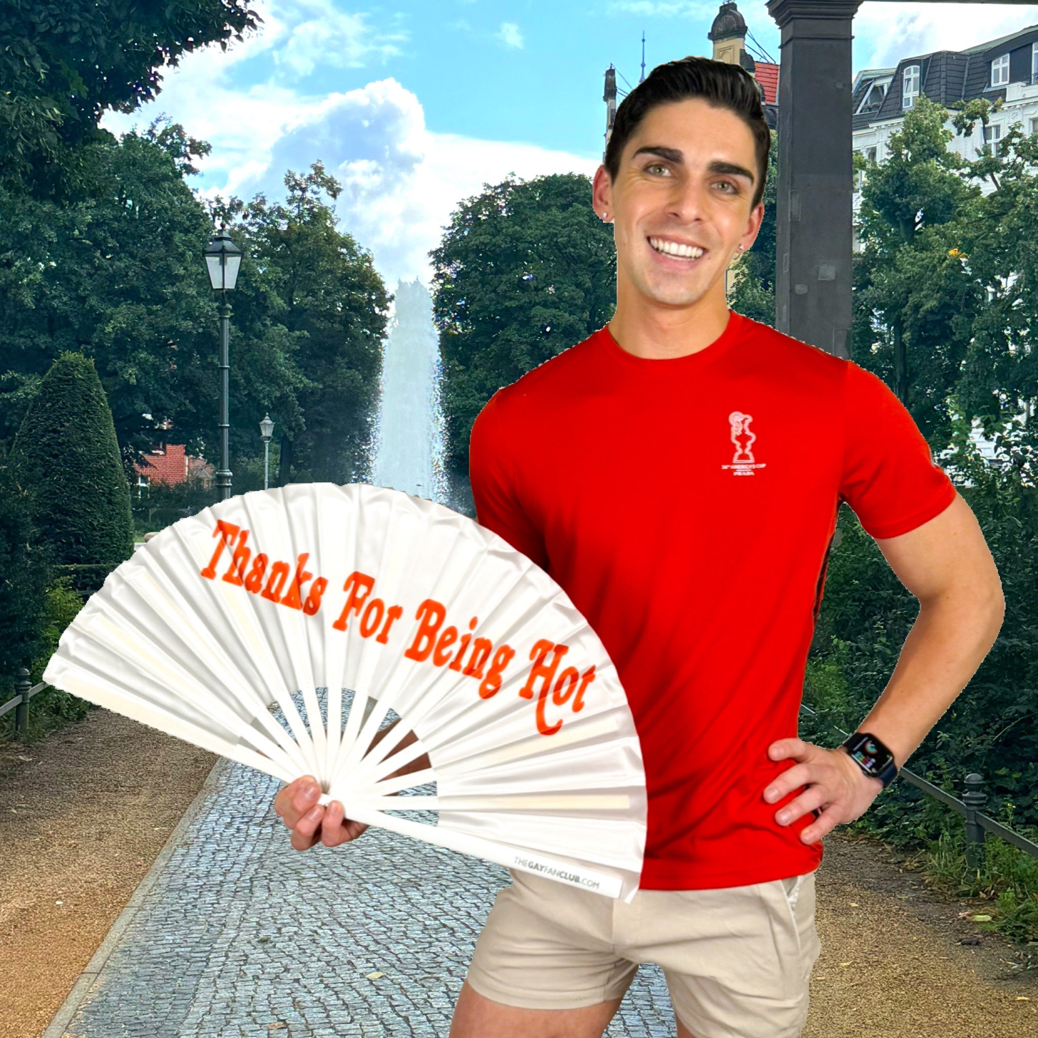 Thanks For Being Hot Fan by Hand Fan