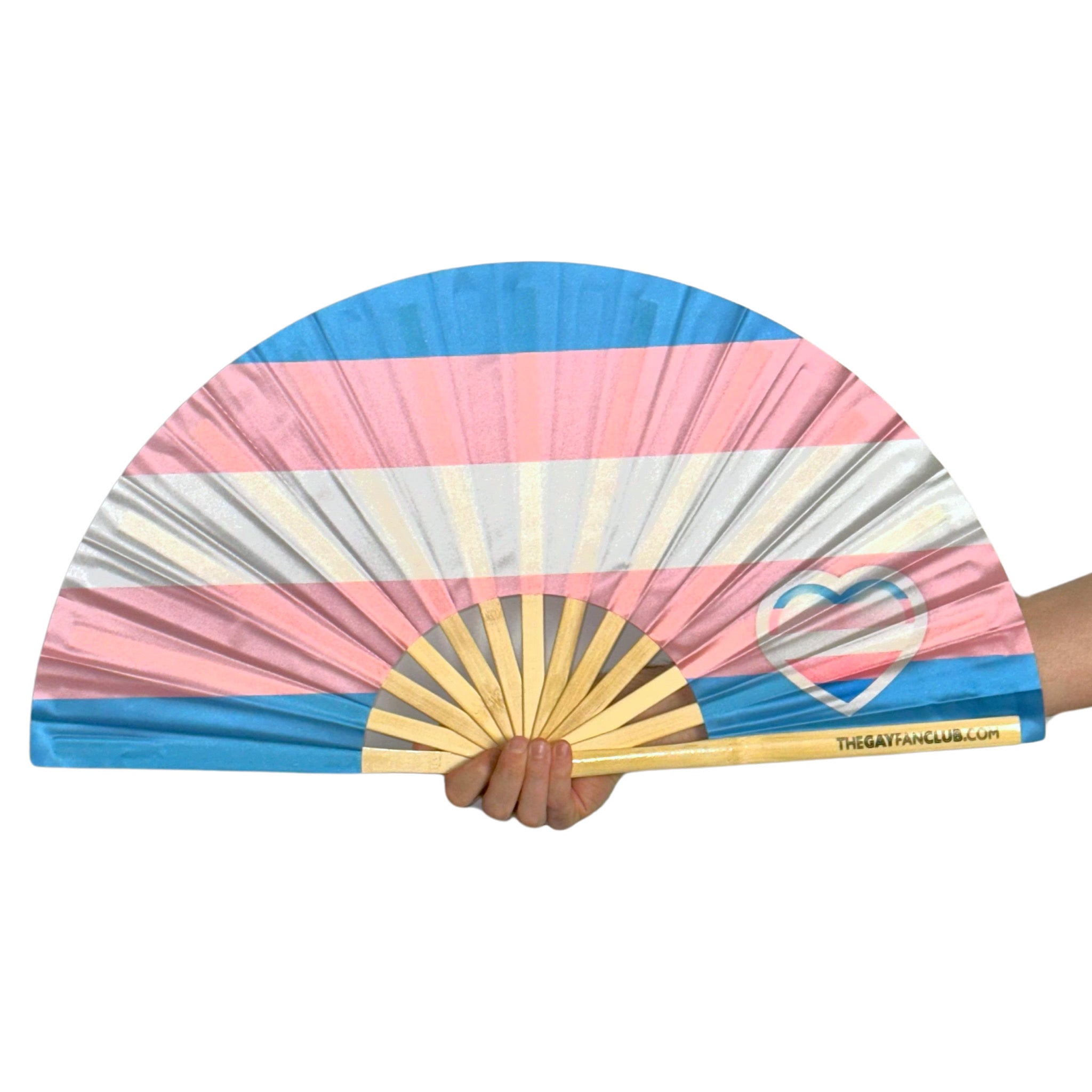 Trans Pride Flag Fan by Hand Fan