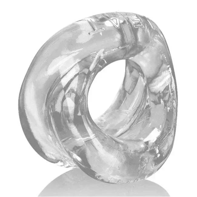 Clear padded OxBalls Meat stretchy cockring for enhanced sexual performance and comfort