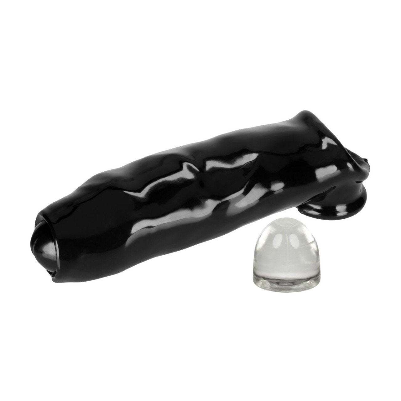 Black OxBalls Miguel Cocksheath made of premium silicone for enhanced performance and comfort.