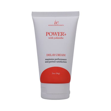 Power + Delay Cream 1oz tube for enhanced endurance and delayed ejaculation with yohimbe.