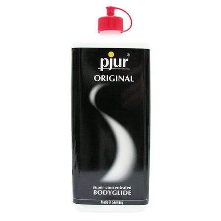 Pjur Original Concentrated Silicone Personal Lubricant bottle with red cap.